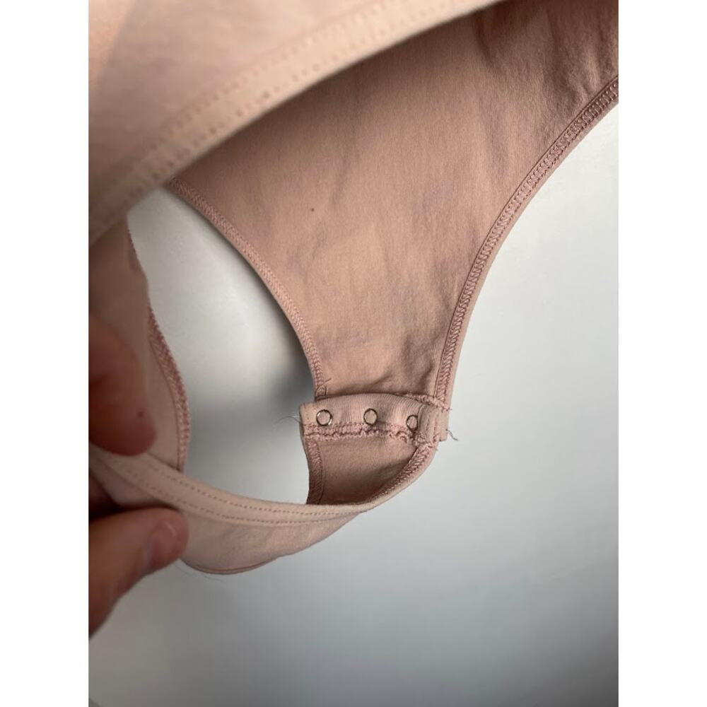 Intimately Free People Feels Right Ballet Pink Bodysuit Womens M/L Fitted Top - Picture 9 of 13